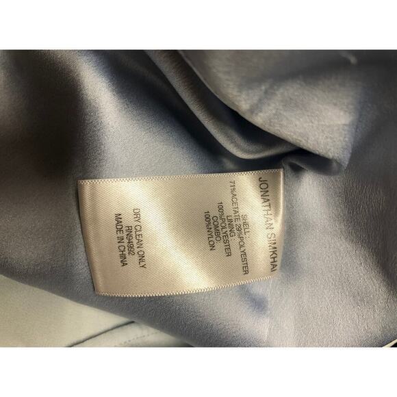 Jonathan Simkhai Guipure Lace Mini Dress Sleeveless Light Blue Size 8 - Picture 10 of 11